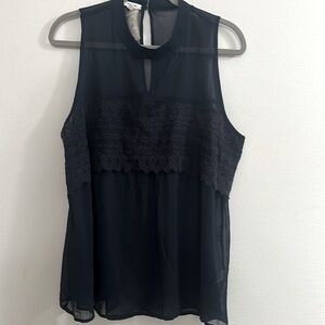 Maurices Navy Sleeveless Blouse